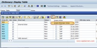 Extension Index in SAP ABAP Extension Index in sap abap 2