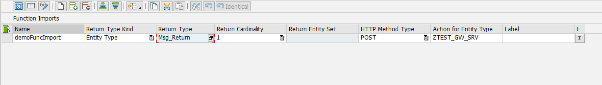 Function Import Options