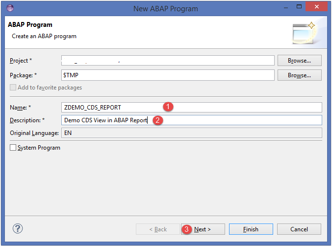 Create an ABAP Program