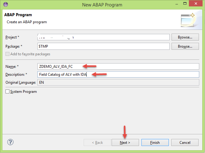 New ABAP Program