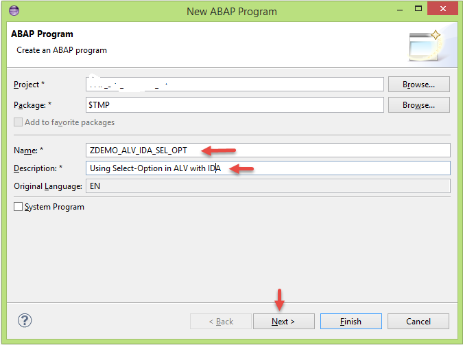 New ABAP Programm