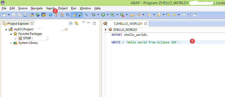 Save and Activate ABAP Program