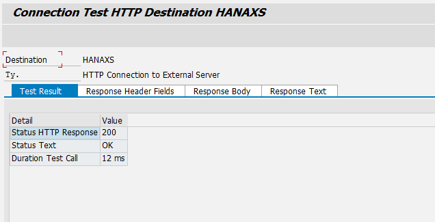 HANA XS Engine Successful