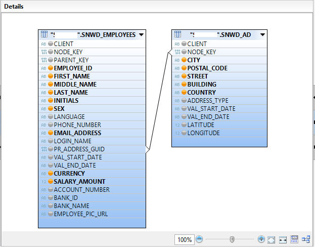 Output Fields in Attribute View