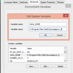 How to set JAVA_HOME variable in Windows 8 JAVA HOME settings