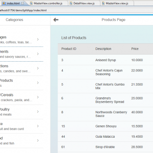 SAPUI5 Split App Output-2