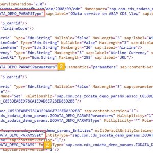 OData Service for ABAP CDS Views metadata