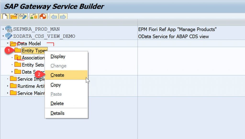 OData ABAP CDS View Mapping Editor 0