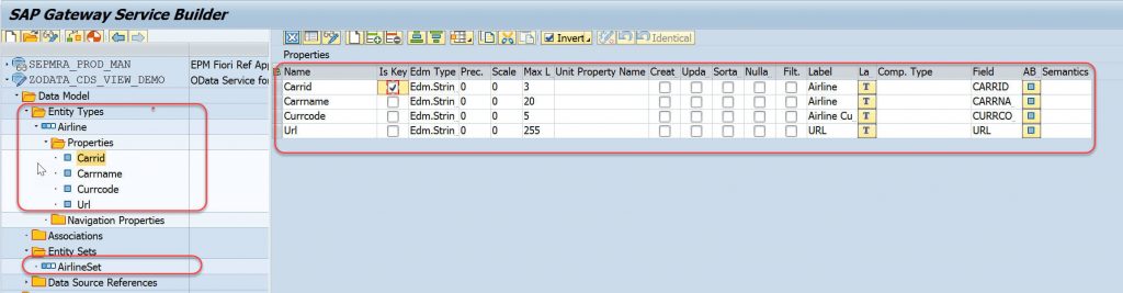 OData ABAP CDS View Mapping Editor 4