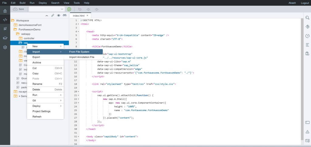 FontAwesome in SAPUI5 7