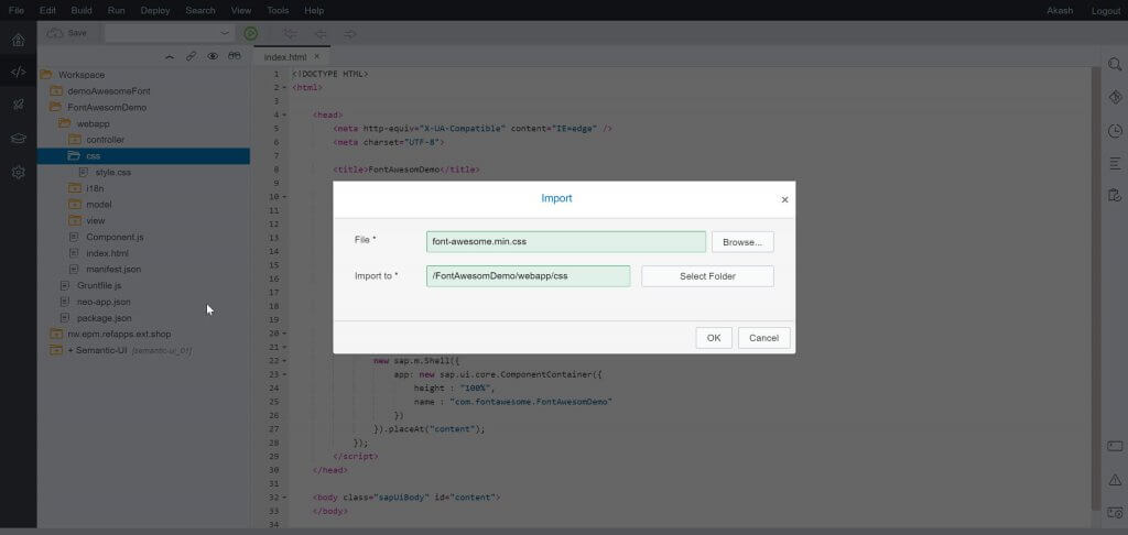 FontAwesome in SAPUI5 8
