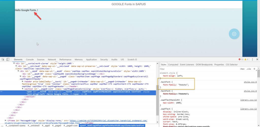 Google Fonts in SAPUI5 2