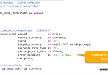 Error Handling in ABAP CDS Views