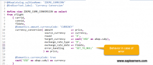 Error Handling in ABAP CDS Views