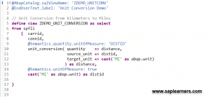 Unit Conversion in ABAP CDS View