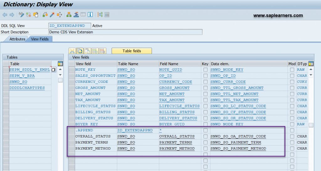 ABAP CDS View Extension 6