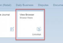 S4 HANA CDS View Browser