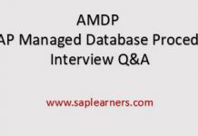 AMDP Interview Questions