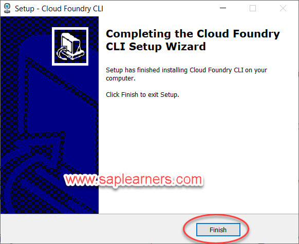Download and Install Cloud Foundry CLI Step5