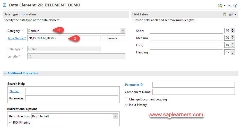 Data Element in ABAP Cloud Step3