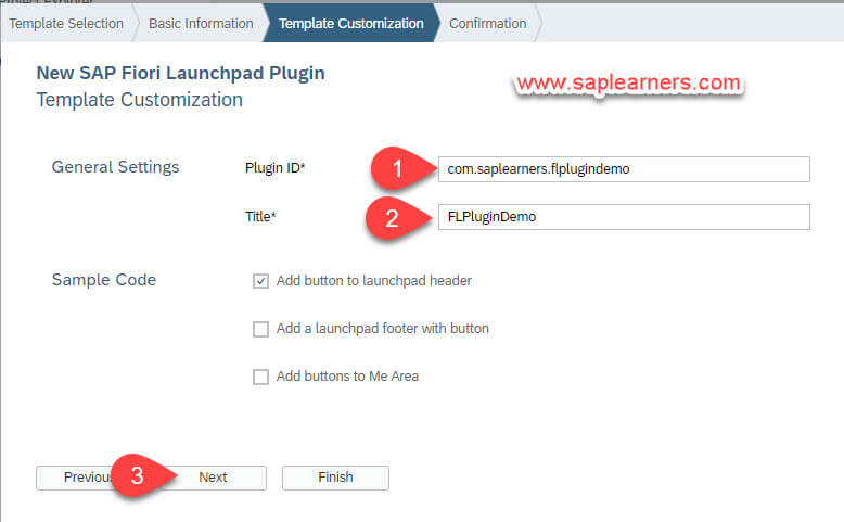 SAP Fiori Launchpad Plugin Step3