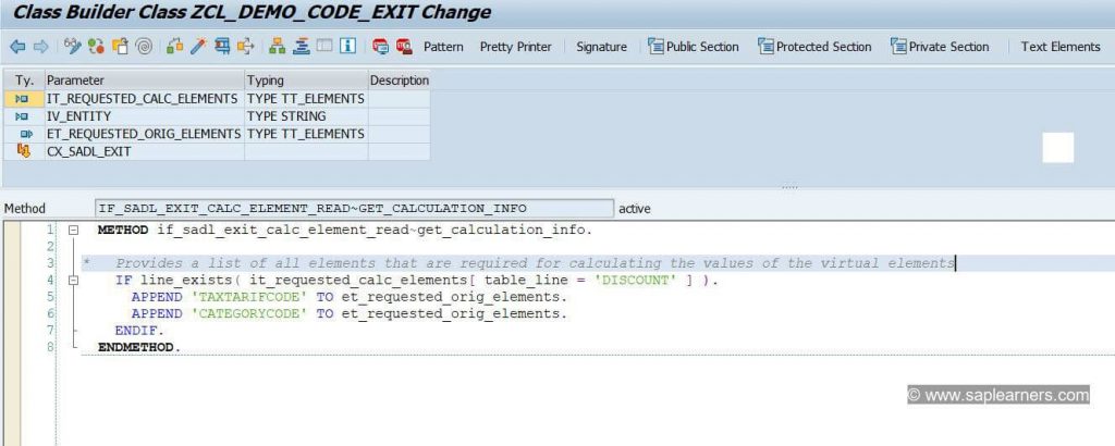 Virtual Element ABAP Code Exists in CDS View Step3