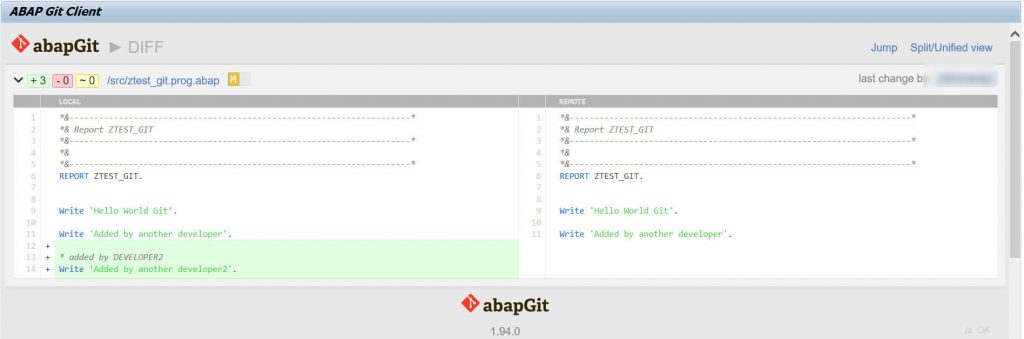 abapGit integration with GitHub Step11