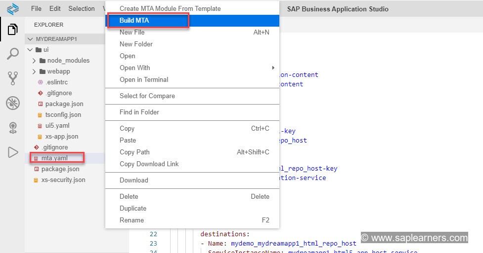 Build Deploy and Run Fiori App in SAP Cloud Foudnry Step1