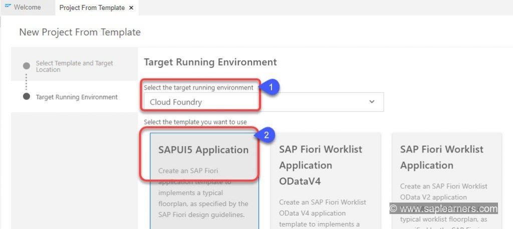 Fiori App in SAP Business Application Studio Step4