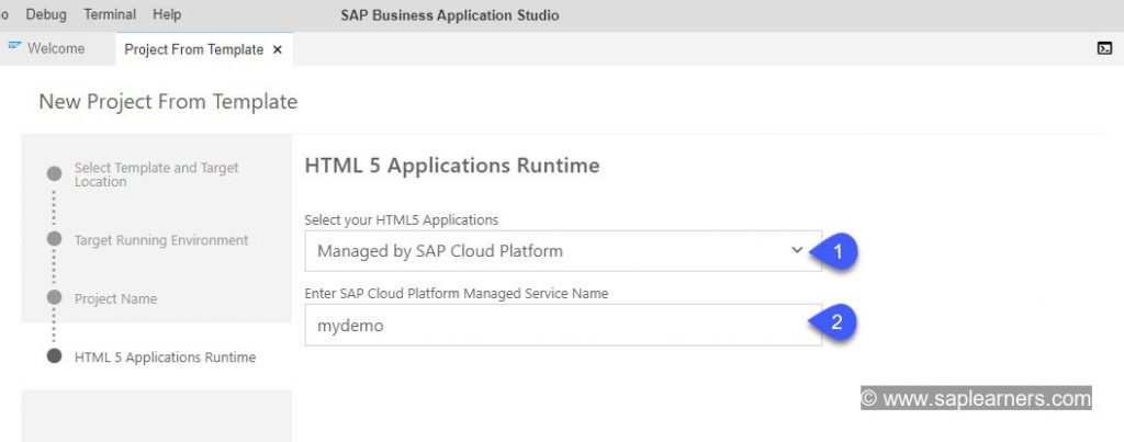 Fiori App in SAP Business Application Studio Step7