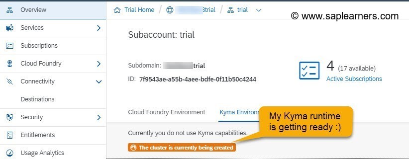 Kyma Runtime the Extension Factory in SAP Cloud Platform Step6