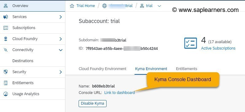 Kyma Runtime the Extension Factory in SAP Cloud Platform Step7