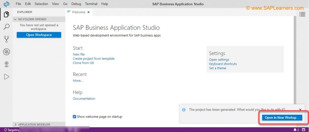 SAP Fiori Elements App in Business Application Studio Step10