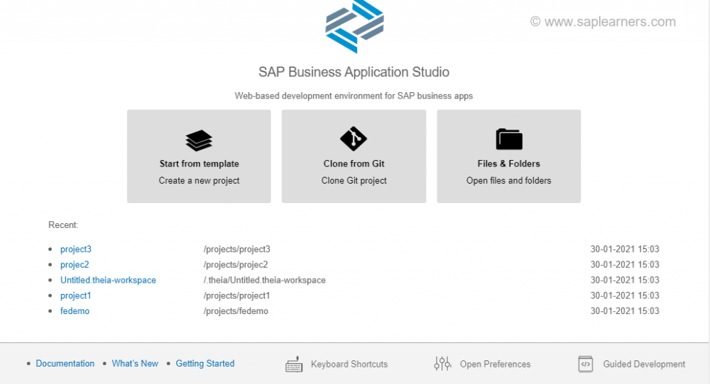 2020 December SAP Business Application Studio Updates 1