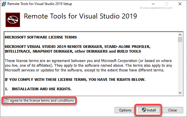 Remote Tools for Visual Studio 2019 Step2