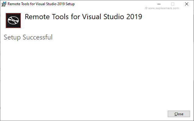 Remote Tools for Visual Studio 2019 Step3