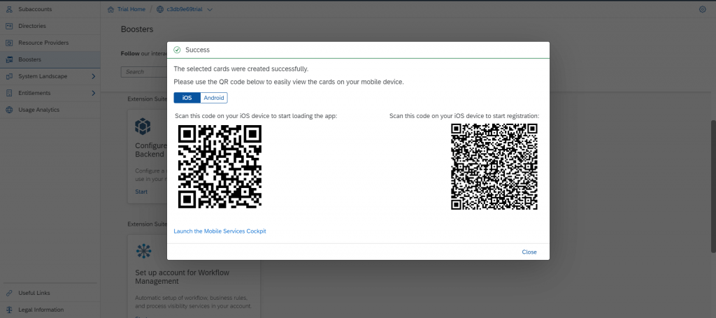SAP BTP Boosters Build a Micro App for SAP Mobile Cards Step5b