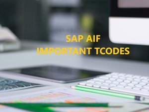 sap aif interface tcodes 1