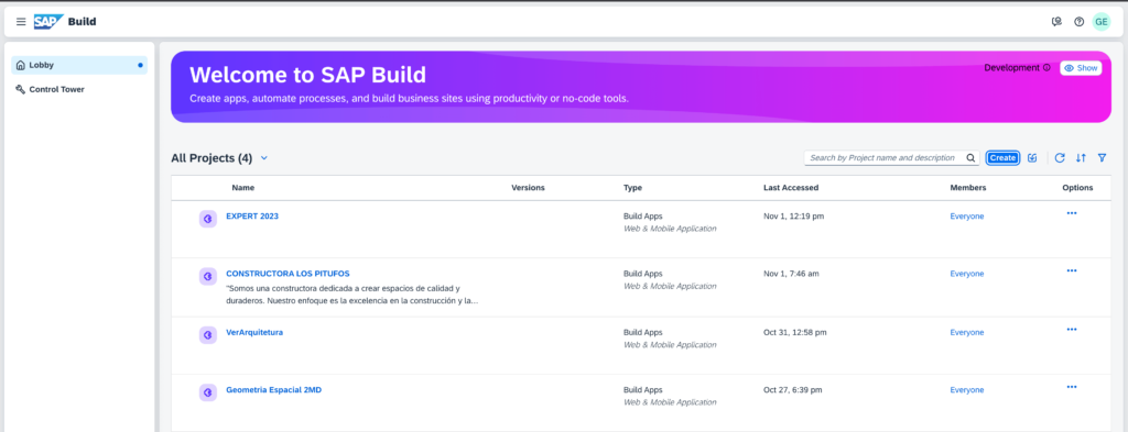 SAP Build Apps Guided Experience