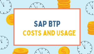 Costs and Usage in SAP BTP Cockpit SAP BTP Cockpit Costs and Usage