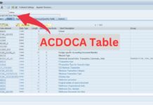 ACDOCA Table in SAP S/4HANA